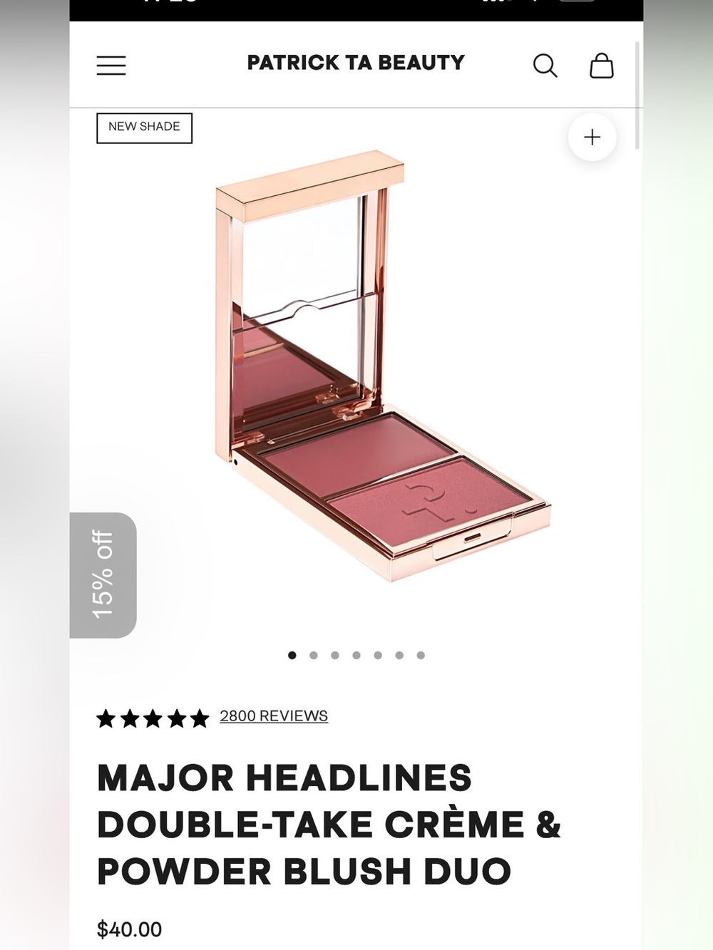 Patrick Ta Blush Duo in Rose Mauve